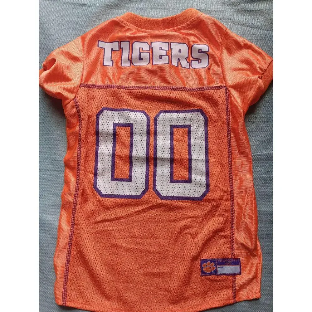 Clemson Tigers Small Dog Shirt Orange Football Fan Team Spirit Collegiate Pet